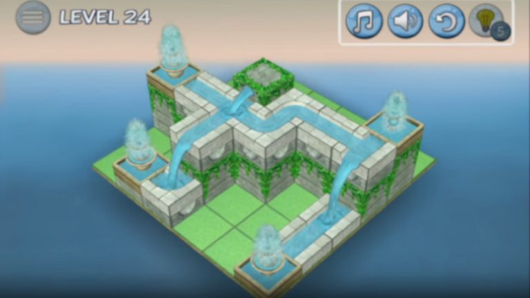 Lee más sobre el artículo Flow Water Fountain 3D Puzzle te permite canalizar el agua en fuentes y cascadas para resolver los rompecabezas en Android y iOS